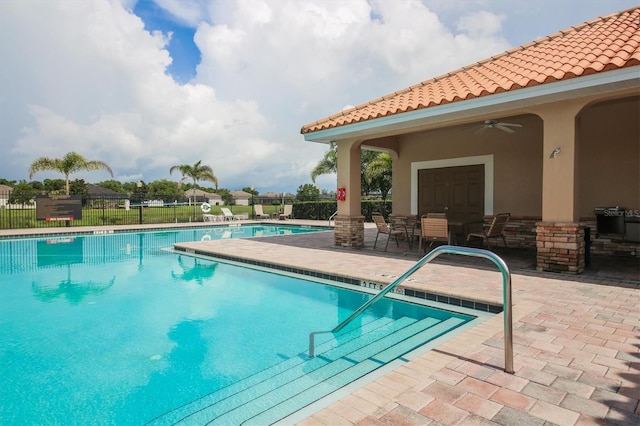 13503 22nd Ct E, Parrish, FL 34219 - community pool with a patio area and ceiling fan