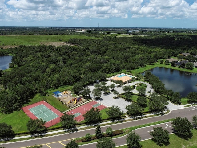 13503 22nd Ct E, Parrish, FL 34219 - bird's eye view of a nearby body of water and a heavily wooded area