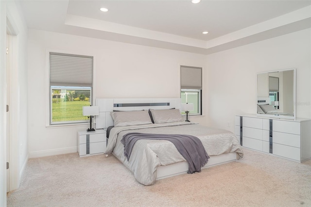 2108 Citrus Breeze Dr, Bradenton, FL 34208 - carpeted bedroom with a raised ceiling and recessed lighting