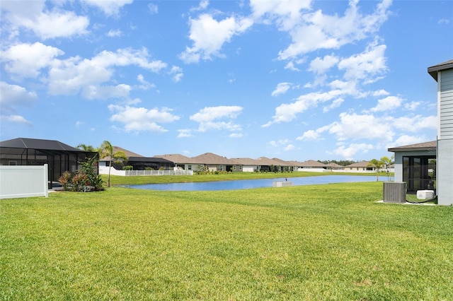 2108 Citrus Breeze Dr, Bradenton, FL 34208 - view of green lawn with a water view and a residential view