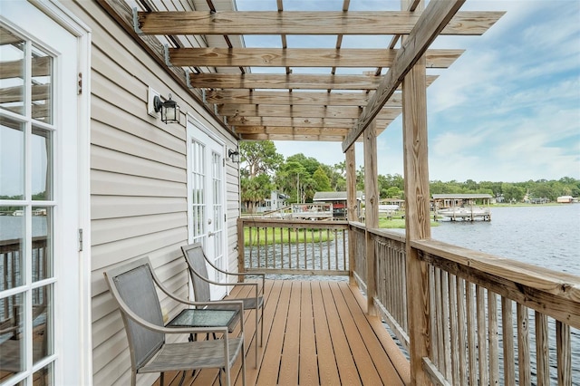 1841 Moorings Ct, Clermont, FL 34711 - deck featuring a water view