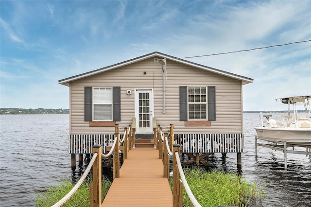 1841 Moorings Ct, Clermont, FL 34711 - dock area with a water view and boat lift