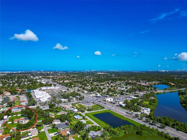 5948 Mirror Lake Rd, Sarasota, FL 34238 - drone / aerial view of a nearby body of water