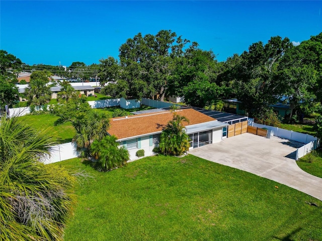 5948 Mirror Lake Rd, Sarasota, FL 34238 - view of front of home with driveway