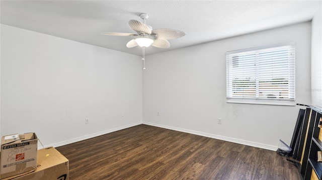 8804 Founders Cir, Palmetto, FL 34221 - spare room featuring wood finished floors and a ceiling fan