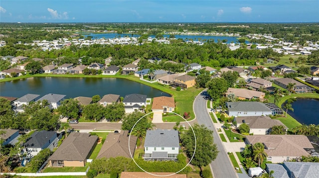 8804 Founders Cir, Palmetto, FL 34221 - aerial view of residential area with a nearby body of water