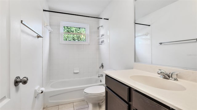 8804 Founders Cir, Palmetto, FL 34221 - full bath with vanity, shower / washtub combination, and tile patterned flooring