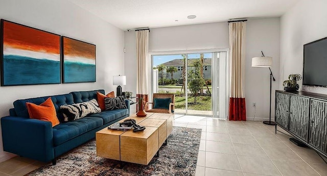 8689 Daybreak St, Sarasota, FL 34241 - living area featuring tile patterned floors and baseboards