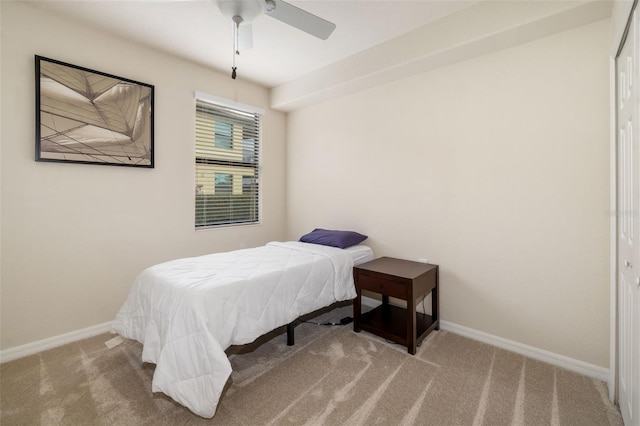 6923 Grand Estuary Trl Unit 101, Bradenton, FL 34212 - carpeted bedroom with baseboards and a ceiling fan