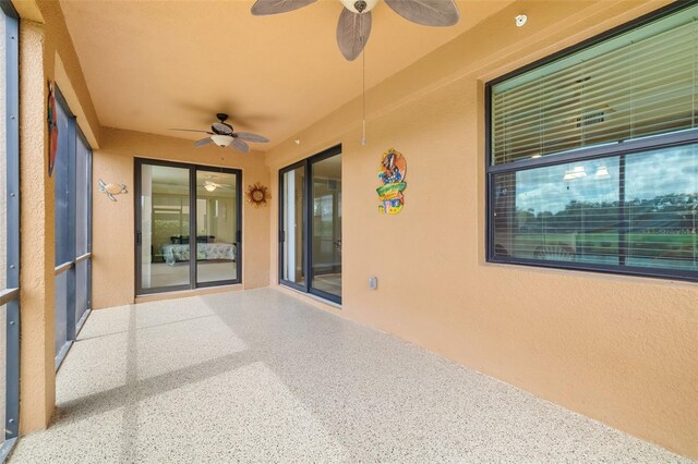 6923 Grand Estuary Trl Unit 101, Bradenton, FL 34212 - view of patio featuring a ceiling fan