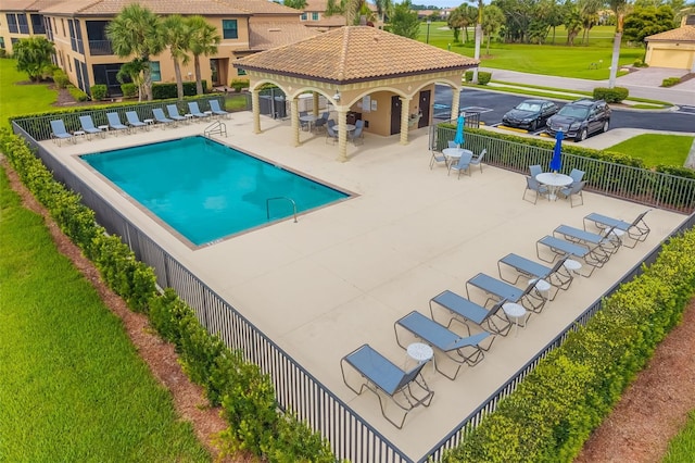 6923 Grand Estuary Trl Unit 101, Bradenton, FL 34212 - community pool featuring a patio area and a gazebo