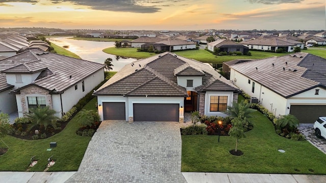15344 Serene Shores Loop, Lakewood Ranch, FL 34211 - aerial perspective of suburban area with a large body of water