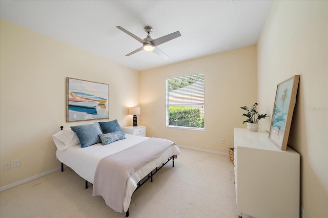 5508 Whitehead St, Bradenton, FL 34203 - bedroom featuring light colored carpet and a ceiling fan