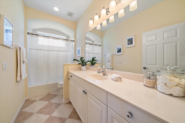 5508 Whitehead St, Bradenton, FL 34203 - bathroom featuring vanity and shower / bathtub combination with curtain