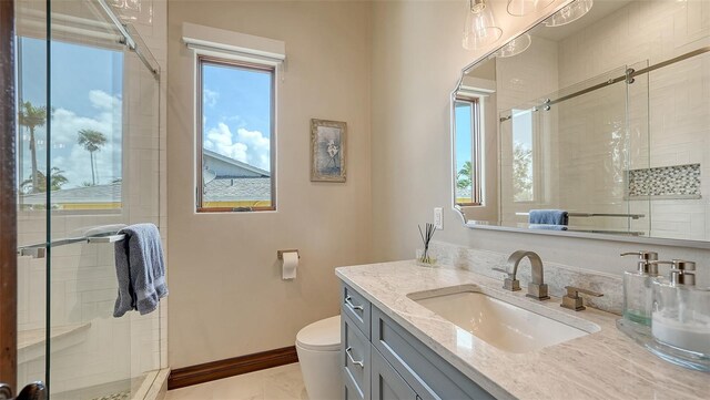 795 Marbury Ln, Longboat Key, FL 34228 - bathroom with vanity and a shower stall