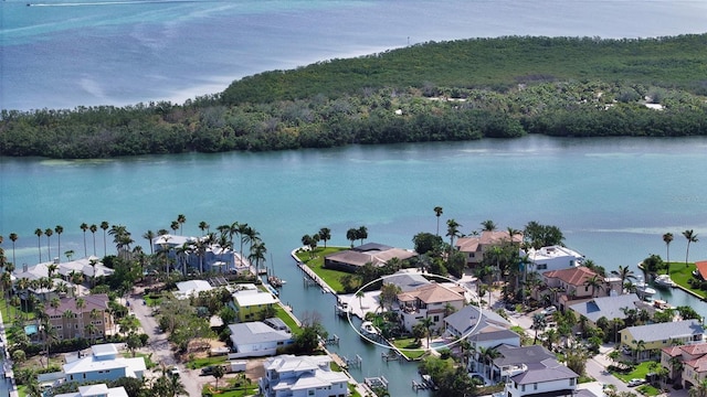 795 Marbury Ln, Longboat Key, FL 34228 - aerial perspective of suburban area featuring a nearby body of water