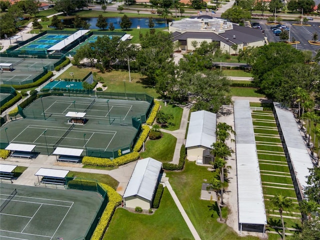 305 Siena Vista Pl, Sun City Center, FL 33573 - drone / aerial view of a large body of water