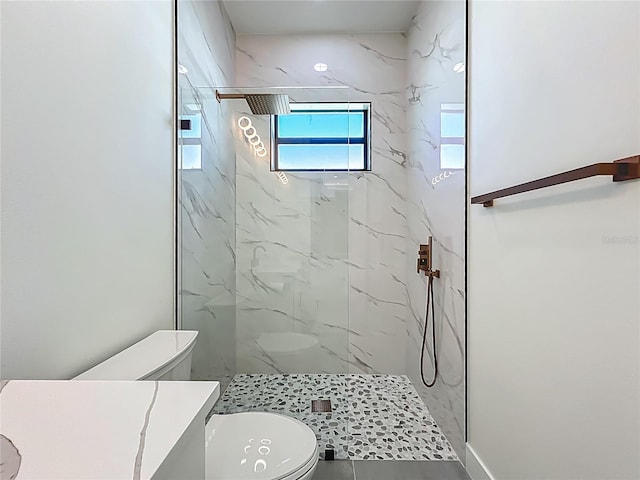 1167 Boundary Blvd, Rotonda West, FL 33947 - bathroom featuring a marble finish shower and vanity