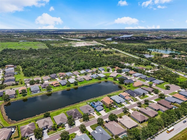 2347 123rd Pl E, Parrish, FL 34219 - aerial view of property's location featuring nearby suburban area and a large body of water