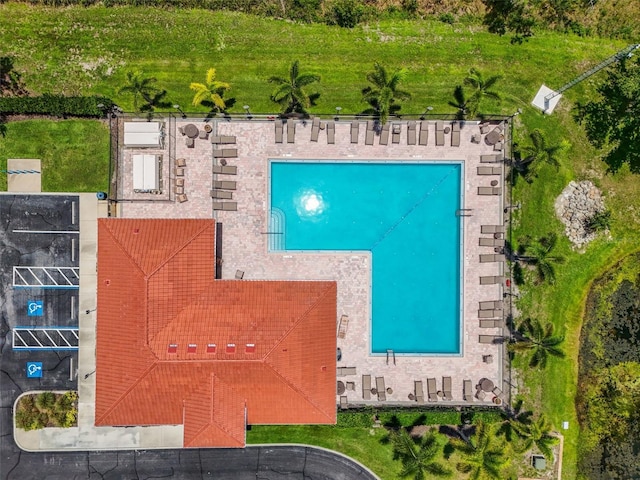 2347 123rd Pl E, Parrish, FL 34219 - bird's eye view of a pool area