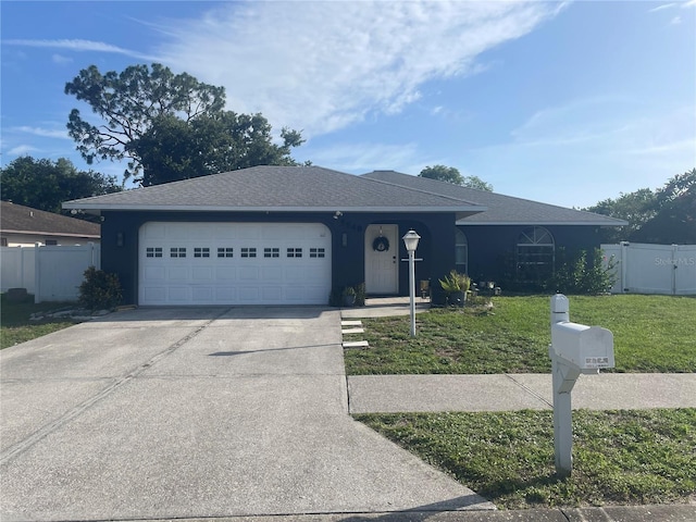 5848 Milton Ave, Sarasota, FL 34243 - ranch-style house featuring an attached garage, concrete driveway, and roof with shingles