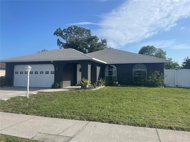 5848 Milton Ave, Sarasota, FL 34243 - single story home featuring an attached garage, driveway, stucco siding, and a shingled roof