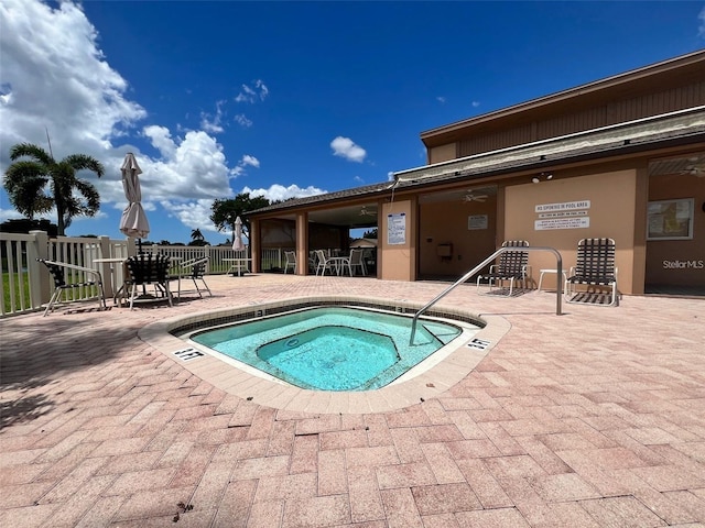 2904 64th St W Unit 2904, Bradenton, FL 34209 - view of pool with a patio area and a hot tub