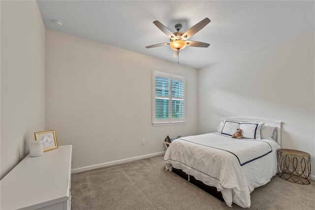 11434 Spring Gate Trl, Bradenton, FL 34211 - bedroom featuring carpet floors, ceiling fan, and a textured ceiling