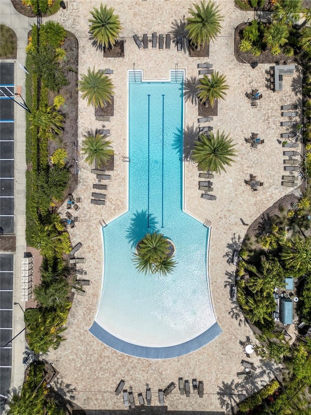 11434 Spring Gate Trl, Bradenton, FL 34211 - bird's eye view of a pool area