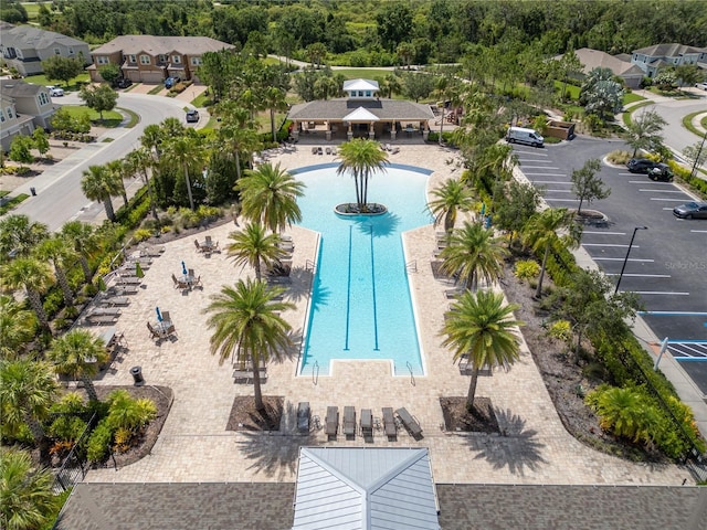 11434 Spring Gate Trl, Bradenton, FL 34211 - aerial view of a pool area