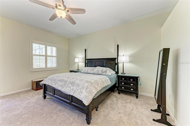 208 147th St NE, Bradenton, FL 34212 - bedroom with light carpet and ceiling fan
