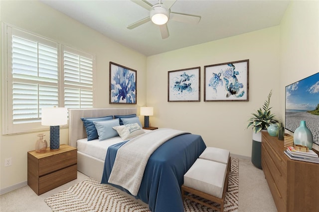 208 147th St NE, Bradenton, FL 34212 - carpeted bedroom with ceiling fan and baseboards