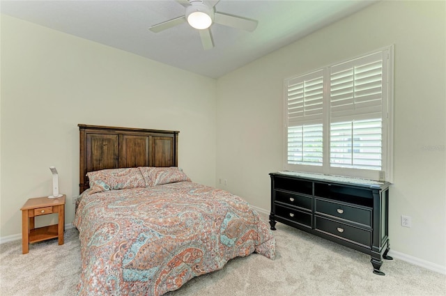 208 147th St NE, Bradenton, FL 34212 - bedroom with light carpet and ceiling fan