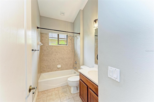 6423 Royal Tern Cir, Lakewood Ranch, FL 34202 - full bathroom with vanity, shower / bathtub combination, and tile patterned floors