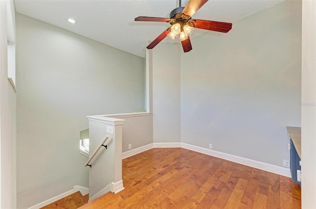 6423 Royal Tern Cir, Lakewood Ranch, FL 34202 - spare room with light wood-style floors and ceiling fan