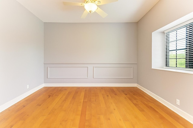 6423 Royal Tern Cir, Lakewood Ranch, FL 34202 - spare room featuring a ceiling fan and wood-type flooring