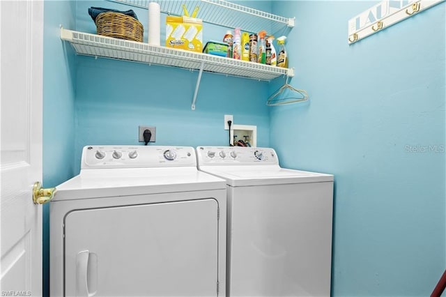3760 Gloxinia Dr, North Fort Myers, FL 33917 - washroom with washing machine and dryer