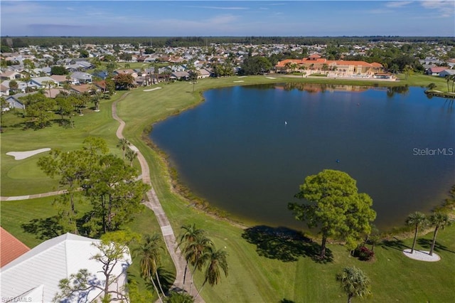 3760 Gloxinia Dr, North Fort Myers, FL 33917 - aerial perspective of suburban area with a large body of water and a local golf course