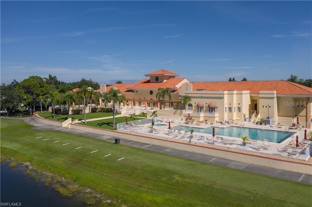 3760 Gloxinia Dr, North Fort Myers, FL 33917 - community pool featuring a patio area