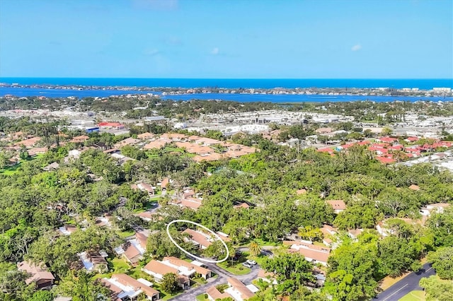 6832 Woodwind Dr Unit 53, Sarasota, FL 34231 - aerial view of residential area featuring a nearby body of water