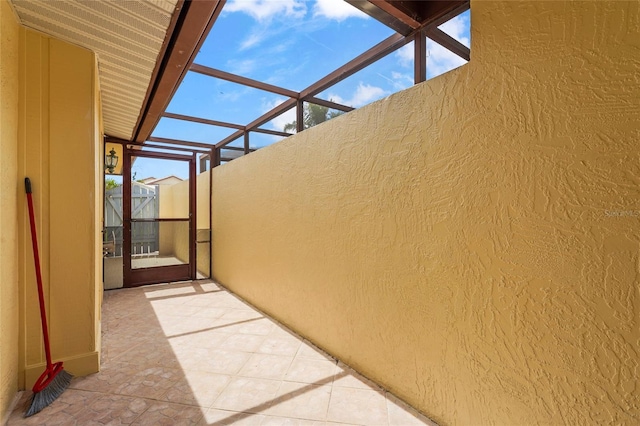 20 Idle Sands Dr, Venice, FL 34293 - view of patio featuring glass enclosure