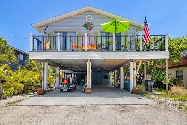 2513 Avenue B Ave B, Unit B, Bradenton Beach, FL 34217 - view of front of house with a carport and driveway