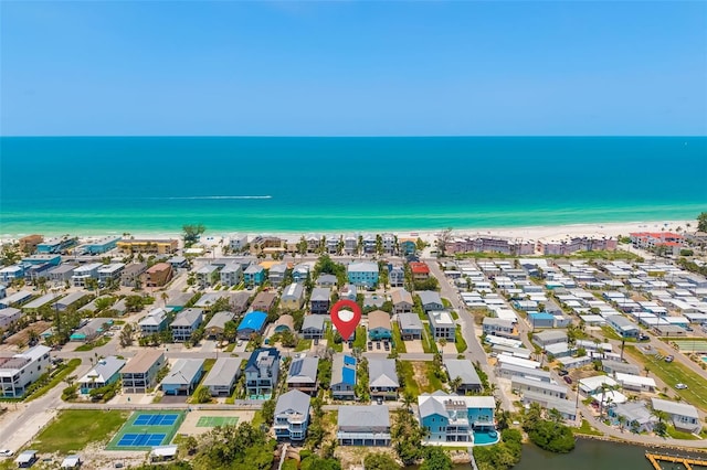2513 Avenue B Ave B, Unit B, Bradenton Beach, FL 34217 - aerial perspective of suburban area featuring expansive beach
