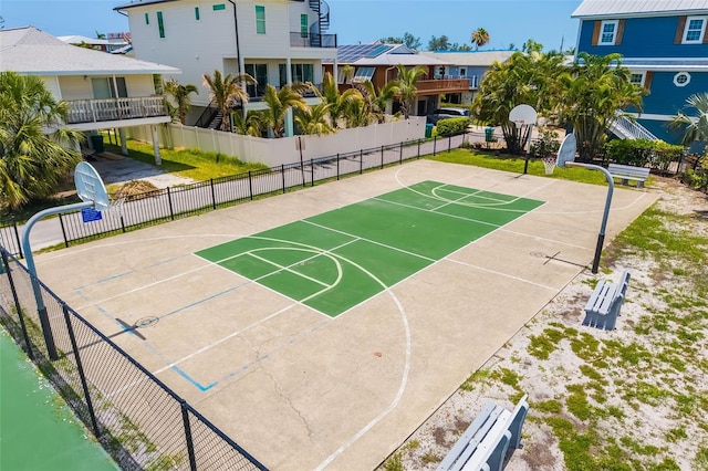 2513 Avenue B Ave B, Unit B, Bradenton Beach, FL 34217 - view of basketball court with community basketball court and a residential view
