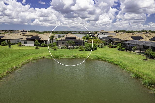 6507 Clairborne Ln, Bradenton, FL 34211 - water view with nearby suburban area