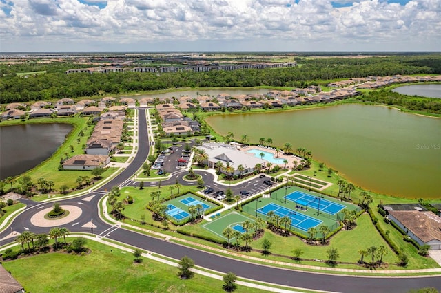 6507 Clairborne Ln, Bradenton, FL 34211 - aerial perspective of suburban area featuring a nearby body of water