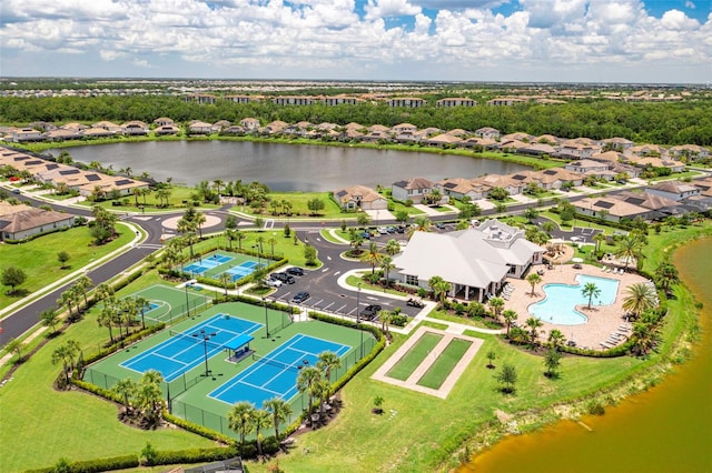 6507 Clairborne Ln, Bradenton, FL 34211 - aerial perspective of suburban area featuring a nearby body of water