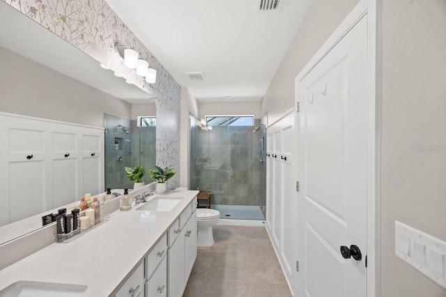 6563 Silverstar Dr, Sarasota, FL 34240 - bathroom with double vanity and a stall shower