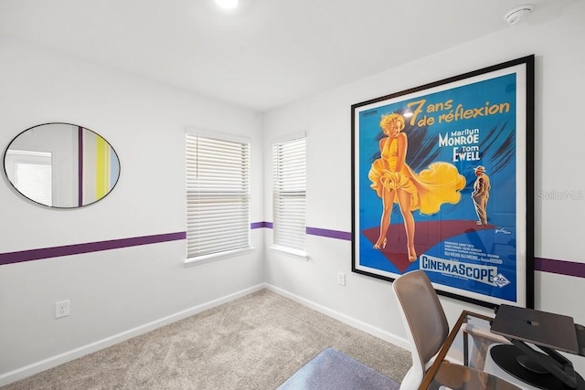 6563 Silverstar Dr, Sarasota, FL 34240 - office area with carpet flooring and baseboards