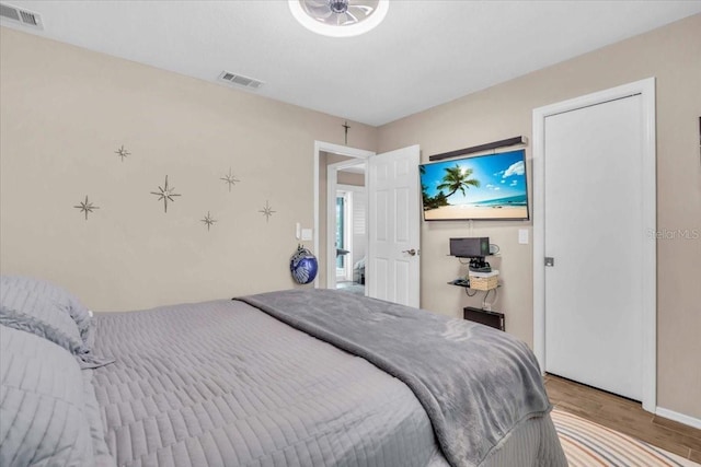 1461 Marlin St, Nokomis, FL 34275 - bedroom with wood finished floors and baseboards